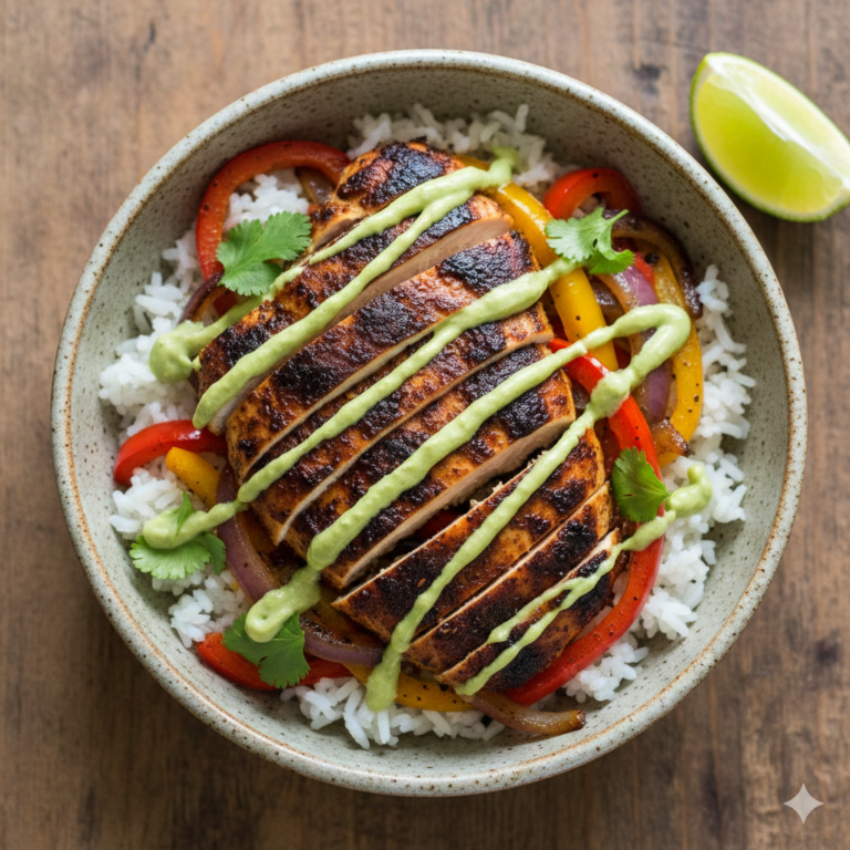 Blackened Chicken Fajita Bowls