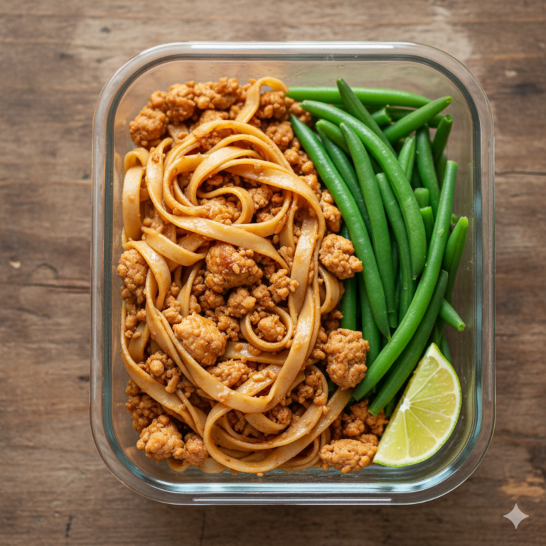 Chicken Noodles with Greens