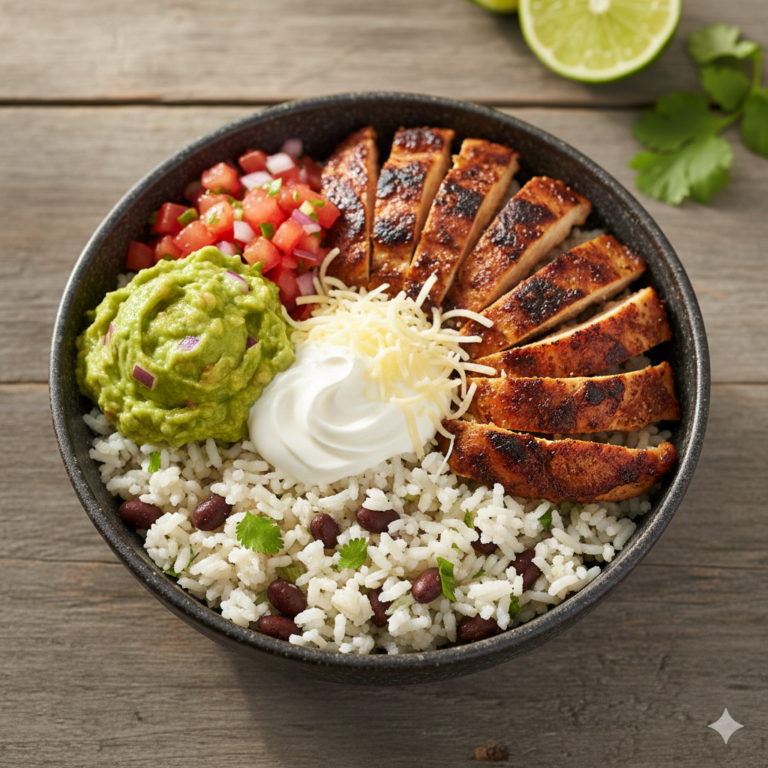Chipotle-Style Chicken Meal Prep Bowls