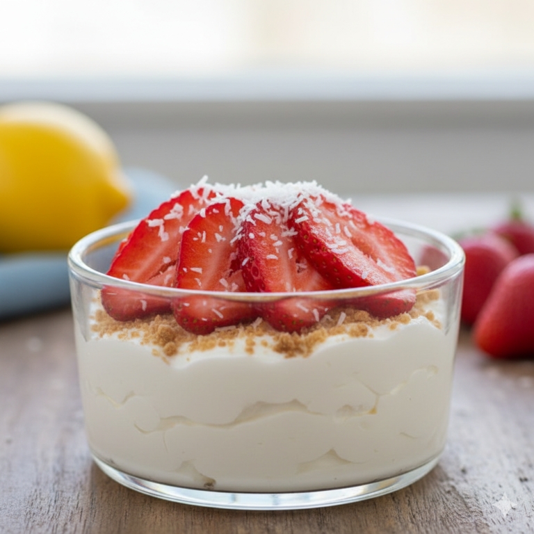 Deconstructed Strawberry Cheesecake