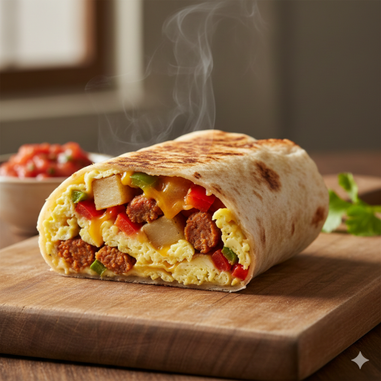 High-Protein Roasted Breakfast Burritos