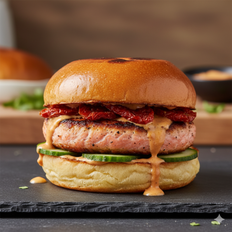 Smoky-Sweet Salmon Burgers