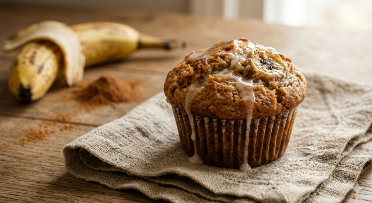 Minimal Mess Banana Bread Muffins